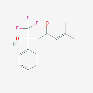 7,7,7-Trifluoro-6-hydroxy-2-methyl-6-phenylhept-2-en-4-one