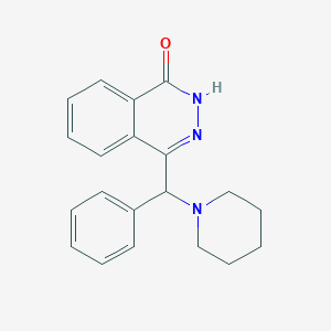 molecular formula C20H21N3O B3859041 4-[phenyl(1-piperidinyl)methyl]-1(2H)-phthalazinone CAS No. 416887-37-1