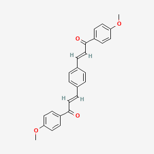 molecular formula C26H22O4 B3859051 3,3'-(1,4-phenylene)bis[1-(4-methoxyphenyl)-2-propen-1-one] 