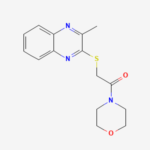 2-methyl-3-{[2-(4-morpholinyl)-2-oxoethyl]thio}quinoxaline