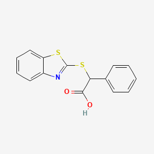 (1,3-benzothiazol-2-ylthio)(phenyl)acetic acid