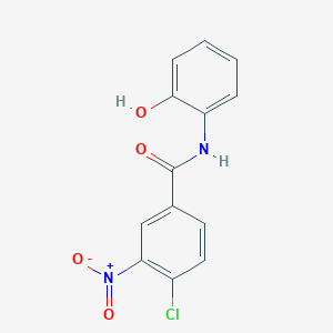 molecular formula C13H9ClN2O4 B3859096 4-chloro-N-(2-hydroxyphenyl)-3-nitrobenzamide 