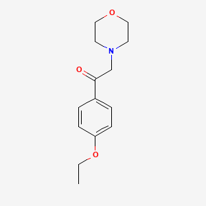 molecular formula C14H19NO3 B3859126 1-(4-ethoxyphenyl)-2-(4-morpholinyl)ethanone 