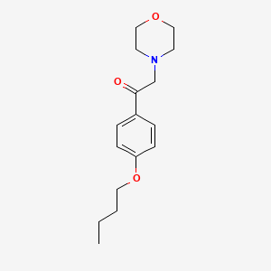 molecular formula C16H23NO3 B3859127 1-(4-butoxyphenyl)-2-(4-morpholinyl)ethanone 