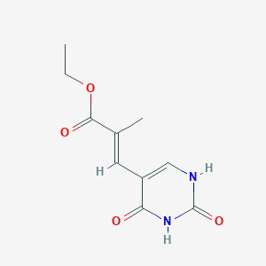 Ethyl 3-(2,4-dioxo-1,2,3,4-tetrahydro-5-pyrimidinyl)-2-methylacrylate