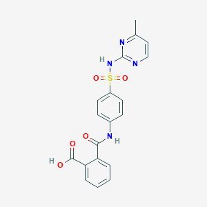molecular formula C19H16N4O5S B385915 2-[(4-{[(4-Methyl-2-pyrimidinyl)amino]sulfonyl}anilino)carbonyl]benzoic acid 
