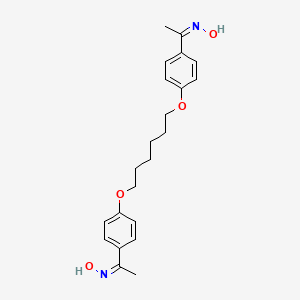 molecular formula C22H28N2O4 B3859151 1,1'-[1,6-hexanediylbis(oxy-4,1-phenylene)]diethanone dioxime 