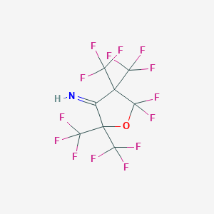 molecular formula C8HF14NO B3859169 5,5-difluoro-2,2,4,4-tetrakis(trifluoromethyl)dihydro-3(2H)-furanimine 