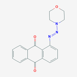 molecular formula C18H15N3O3 B3859181 1-(4-morpholinyldiazenyl)anthra-9,10-quinone 