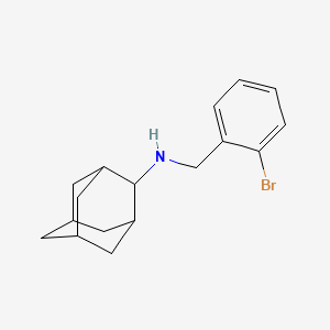 molecular formula C17H22BrN B3859211 2-adamantyl(2-bromobenzyl)amine 