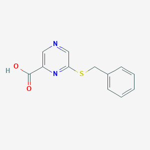 molecular formula C12H10N2O2S B385925 6-(Benzylsulfanyl)pyrazine-2-carboxylic acid CAS No. 66533-95-7