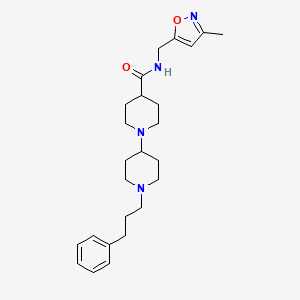 N-[(3-methyl-5-isoxazolyl)methyl]-1'-(3-phenylpropyl)-1,4'-bipiperidine-4-carboxamide