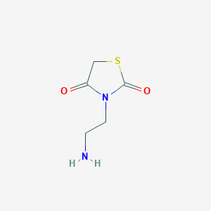 molecular formula C5H8N2O2S B385927 3-(2-氨基乙基)-1,3-噻唑烷-2,4-二酮 CAS No. 39137-36-5