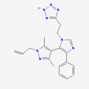 5-{2-[5-(1-allyl-3,5-dimethyl-1H-pyrazol-4-yl)-4-phenyl-1H-imidazol-1-yl]ethyl}-1H-tetrazole