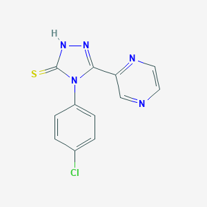 4-(4-chlorophenyl)-5-(pyrazin-2-yl)-4H-1,2,4-triazole-3-thiol