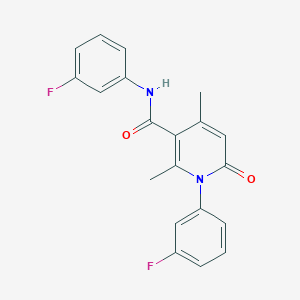 N,1-bis(3-fluorophenyl)-2,4-dimethyl-6-oxo-1,6-dihydro-3-pyridinecarboxamide