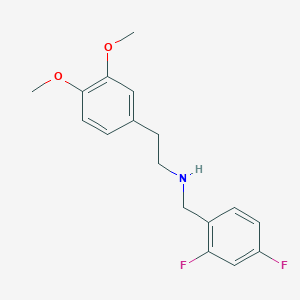 molecular formula C17H19F2NO2 B3859347 (2,4-difluorobenzyl)[2-(3,4-dimethoxyphenyl)ethyl]amine 