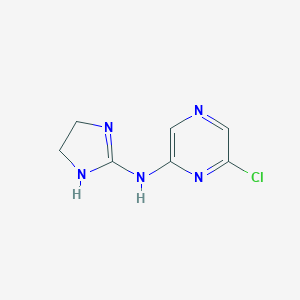 molecular formula C7H8ClN5 B385936 6-chloro-N-(4,5-dihydro-1H-imidazol-2-yl)pyrazin-2-amine CAS No. 115087-99-5