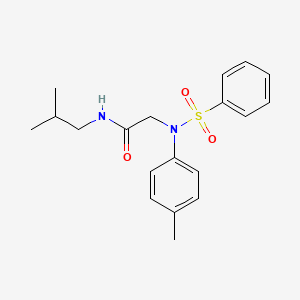 N~2~-(4-methylphenyl)-N-(2-methylpropyl)-N~2~-(phenylsulfonyl)glycinamide