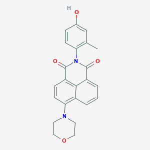 molecular formula C23H20N2O4 B3859386 2-(4-hydroxy-2-methylphenyl)-6-(4-morpholinyl)-1H-benzo[de]isoquinoline-1,3(2H)-dione 