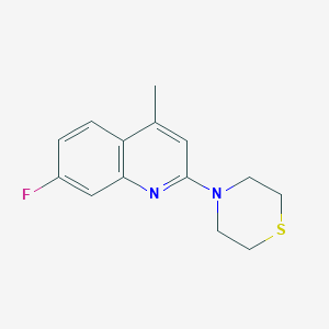 7-fluoro-4-methyl-2-(4-thiomorpholinyl)quinoline
