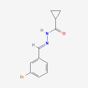 molecular formula C11H11BrN2O B3859404 N'-(3-bromobenzylidene)cyclopropanecarbohydrazide 