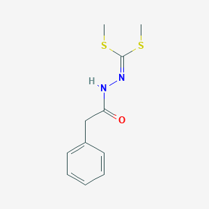 Dimethyl phenylacetyldithiohydrazonocarbonate
