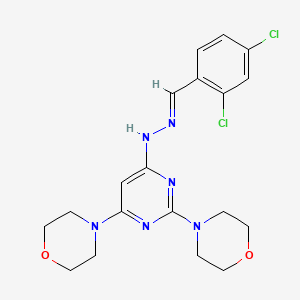 2,4-dichlorobenzaldehyde (2,6-di-4-morpholinyl-4-pyrimidinyl)hydrazone