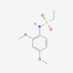 molecular formula C10H15NO4S B3859438 N-(2,4-dimethoxyphenyl)ethanesulfonamide 