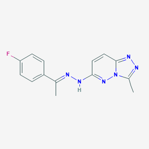 1-(4-Fluorophenyl)ethanone (3-methyl[1,2,4]triazolo[4,3-b]pyridazin-6-yl)hydrazone