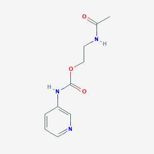 molecular formula C10H13N3O3 B3859494 2-(acetylamino)ethyl 3-pyridinylcarbamate 