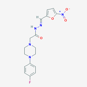 2-[4-(4-fluorophenyl)-1-piperazinyl]-N'-({5-nitro-2-furyl}methylene)acetohydrazide