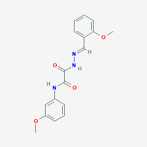 molecular formula C17H17N3O4 B3859523 2-[2-(2-methoxybenzylidene)hydrazino]-N-(3-methoxyphenyl)-2-oxoacetamide CAS No. 357267-48-2