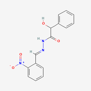 2-hydroxy-N'-[(E)-(2-nitrophenyl)methylidene]-2-phenylacetohydrazide