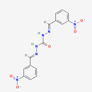 molecular formula C15H12N6O5 B3859579 N'',N'''-bis(3-nitrobenzylidene)carbonohydrazide 