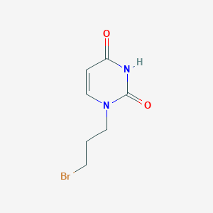 molecular formula C7H9BrN2O2 B385960 3-(1-Uracilyl)propyl bromide CAS No. 22917-77-7