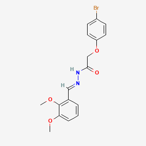 molecular formula C17H17BrN2O4 B3859604 2-(4-bromophenoxy)-N'-(2,3-dimethoxybenzylidene)acetohydrazide 