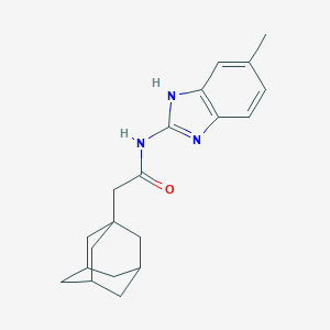 molecular formula C20H25N3O B385961 2-(1-adamantyl)-N-(5-methyl-1H-benzimidazol-2-yl)acetamide 