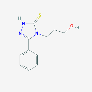 3-(3-phenyl-5-sulfanyl-4H-1,2,4-triazol-4-yl)-1-propanol
