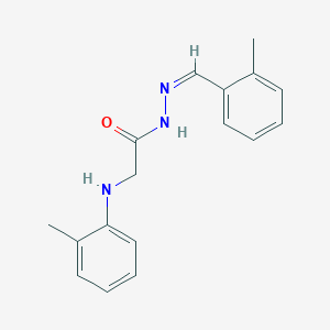 molecular formula C17H19N3O B3859643 N'-(2-methylbenzylidene)-2-[(2-methylphenyl)amino]acetohydrazide 