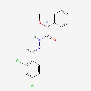N'-(2,4-dichlorobenzylidene)-2-methoxy-2-phenylacetohydrazide