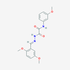 molecular formula C18H19N3O5 B3859675 2-[2-(2,5-dimethoxybenzylidene)hydrazino]-N-(3-methoxyphenyl)-2-oxoacetamide CAS No. 352012-75-0