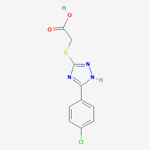 {[5-(4-chlorophenyl)-4H-1,2,4-triazol-3-yl]sulfanyl}acetic acid