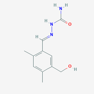 molecular formula C11H15N3O2 B3859695 5-(hydroxymethyl)-2,4-dimethylbenzaldehyde semicarbazone 