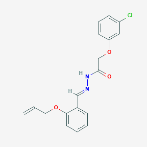 molecular formula C18H17ClN2O3 B3859742 N'-[2-(allyloxy)benzylidene]-2-(3-chlorophenoxy)acetohydrazide 