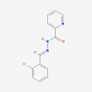 molecular formula C13H10ClN3O B3859764 N'-(2-chlorobenzylidene)-2-pyridinecarbohydrazide 