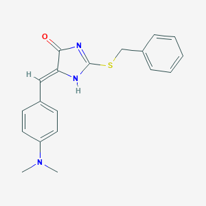 (5Z)-2-benzylsulfanyl-5-[[4-(dimethylamino)phenyl]methylidene]-1H-imidazol-4-one