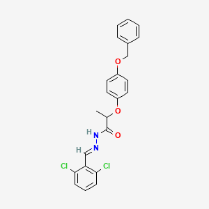 2-[4-(benzyloxy)phenoxy]-N'-(2,6-dichlorobenzylidene)propanohydrazide
