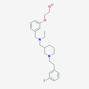 2-(3-{[ethyl({1-[2-(3-fluorophenyl)ethyl]-3-piperidinyl}methyl)amino]methyl}phenoxy)ethanol