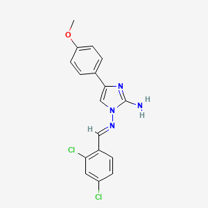 N~1~-(2,4-dichlorobenzylidene)-4-(4-methoxyphenyl)-1H-imidazole-1,2-diamine